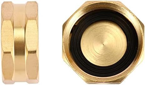 4 Pack Garden Hose End Caps with Washers