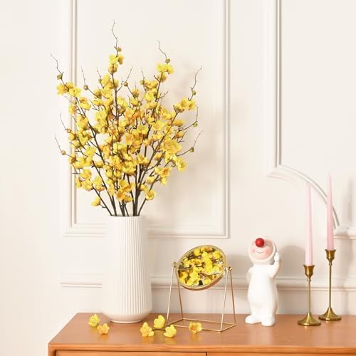 36'' Cherry Blossom Decor, 4 Pcs Long Stem Artificial Flowers for Tall Vase