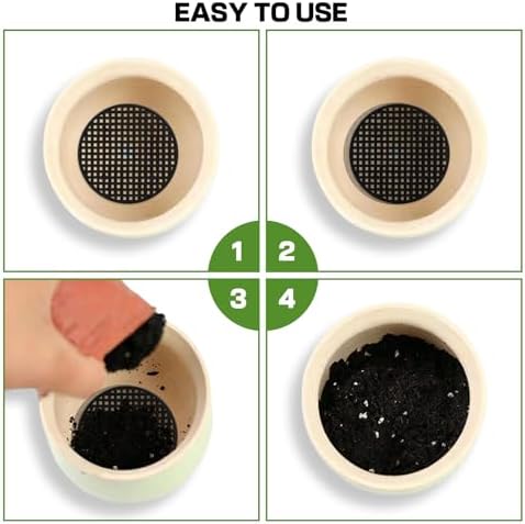 60 Mesh Screen for Planter Pots, Plant Drainage Insert, Pot Grid Mats Pads