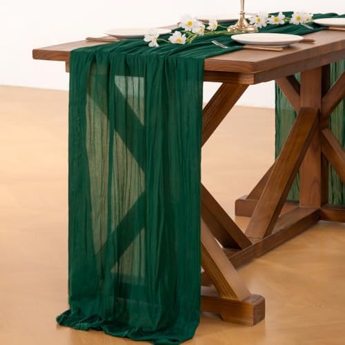 Cheesecloth Table Runner Fall Boho Wedding Birthday Party Home Decor