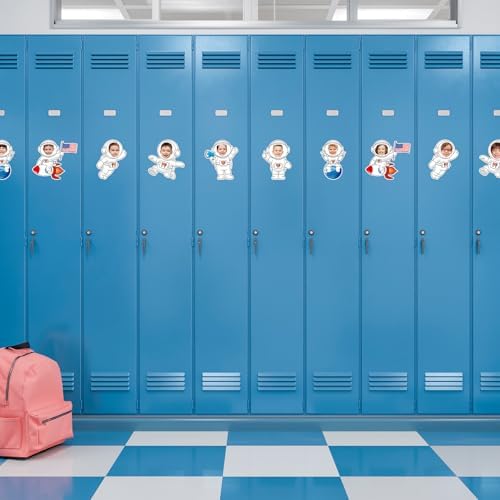 36 Outer Space Astronaut Cutouts with Photo Space for Bulletin Board Decor
