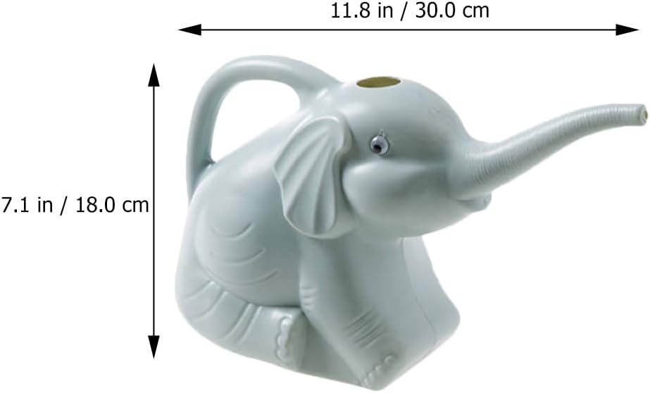 Veemoon 2pcs Small Elephant Watering can, 2L Animal Watering can Plastic Gardening Kettle Cute Garden Plants Kettle for