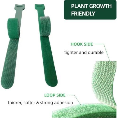 100Pcs 10-Inch Green Adjustable Plant Ties, Christmas Garland Ties