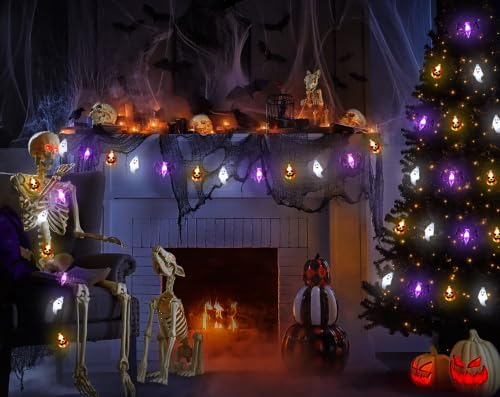 Zimati Halloween Lights Decorations 16ft 30 LED String Light Indoor Outdoor
