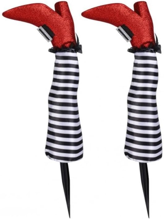 Halloween Upside Down Witch Legs with Stake Lawn Versatile Patios Yard Stake