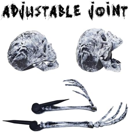 3 Pcs Realistic Skeleton Yard Stakes for Halloween Outdoor Decorations
