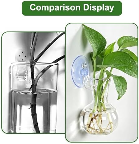 8 Pack Window Propagation Stations, Plastic Plant Terrarium Vases
