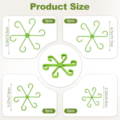 Plant Stem Support, 24PCS 4-Size Monstera Plant Support for Indoor Plants