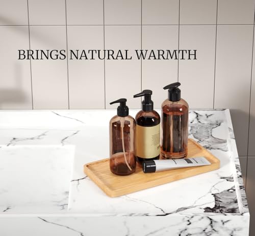 VERTORGAN Bamboo Serving Tray,9.8x5.9 Inch Trays,Home Decor(Natural)