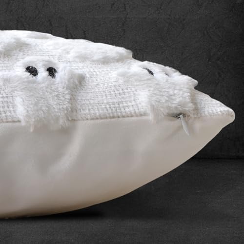 Halloween Pillow Covers 12x20 Set of 2 White Ghost Farmhouse Home Decor