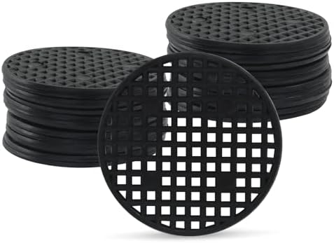 Plant Pot Mesh, 2.1", 55mm, Black, 50 Pcs