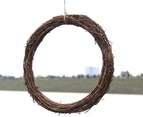 YYCRAFT 2 Pcs Wooden Grapevine Wreath (12")