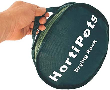 HORTIPOTS Hanging Drying Racks 2 FT Mesh Herb Dryer for Herbs and Clothes (2 FT Diameter, Green)
