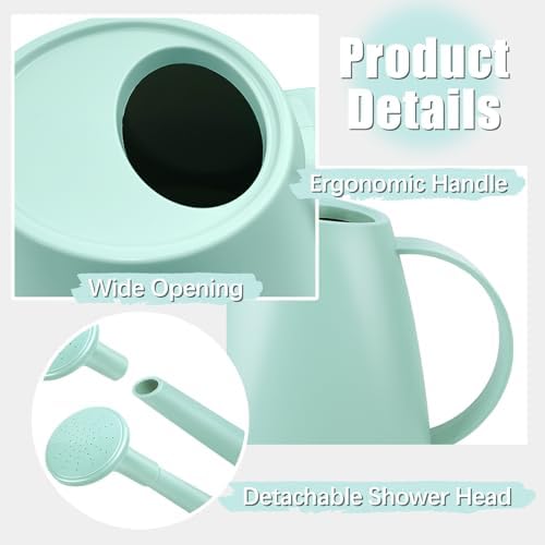 1.8L Watering Can, Small Watering Can for Indoor Plants with Long Spout