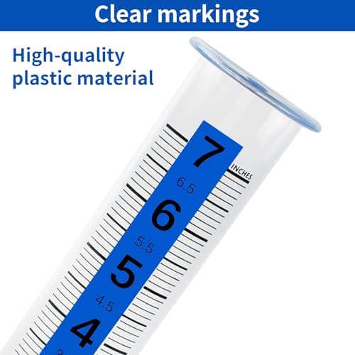 TBWHL 7" Plastic Rain Gauge Replacement Tube, Freeze Proof for Outdoor