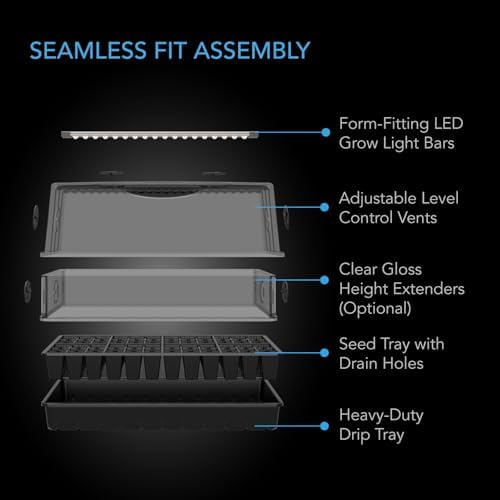 AC Infinity Heavy-Duty Large Humidity Dome w/ Full Spectrum LED Grow Lights