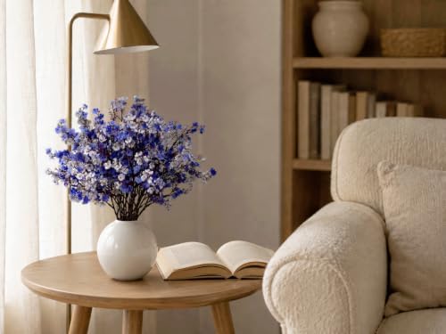 Mandy's 6 Bundles Artificial Shades of Blue Baby’s Breath Flowers