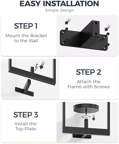 Bamworld Wall Plant Holder Plant Stand Indoor Wall Planters Black