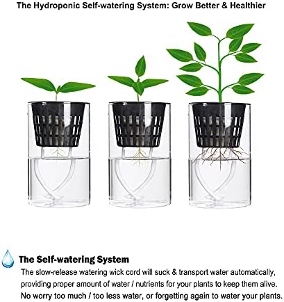 ORIMERC 2 inch Net Pots for Hydroponics Plants, 100 Pack Net Cups with Watering Rope & Plant Labels, for Hydroponic Supplies Aquaponics Vegetable Garden Growing Baskets Nursery Slotted Mesh tower Pots