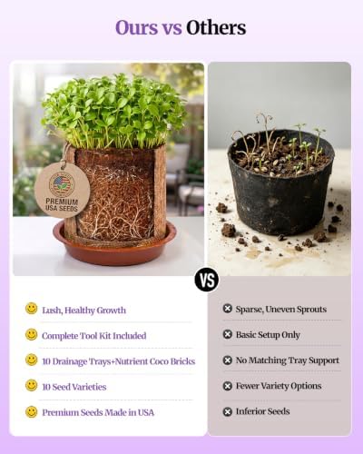 10-Herb Indoor Garden Kit, Complete Kitchen Herb Starter Set