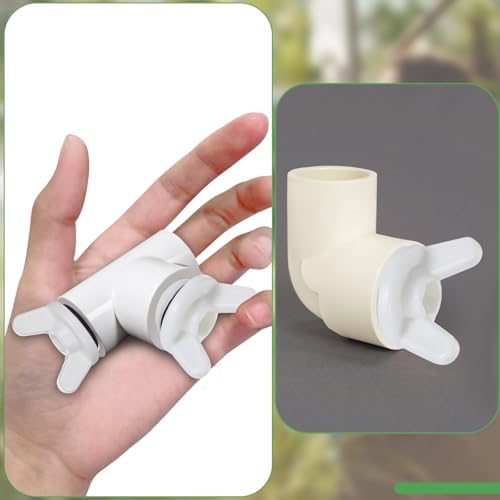 5 Pcs 1/2” NPT Pipe Fitting End Caps Connector Plug with Butterfly Handle PPR Pipe Plug Male Thread Pipes Caps and Plugs Fittings 20mm Water Hose Plugs Water Tubing Connector Waters Stop Fittings