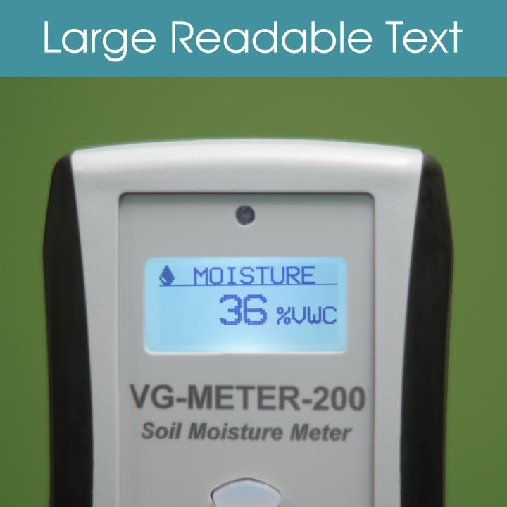 Professional Grade Digital Soil Moisture Meter with Dielectric Probe, Highly Accurate, Probe Will Never Corode