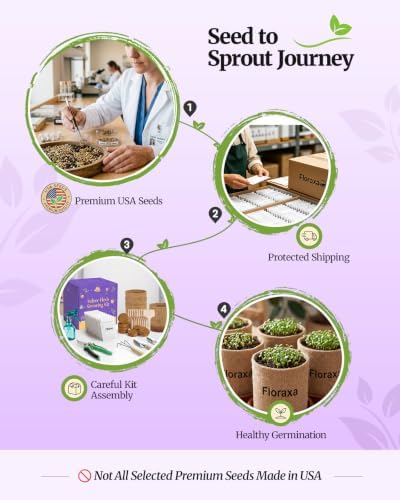 10-Herb Indoor Garden Kit, Complete Kitchen Herb Starter Set
