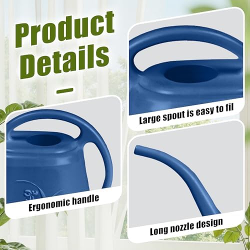 Plastic Watering Can Grip -1/2 Gallon - Blue