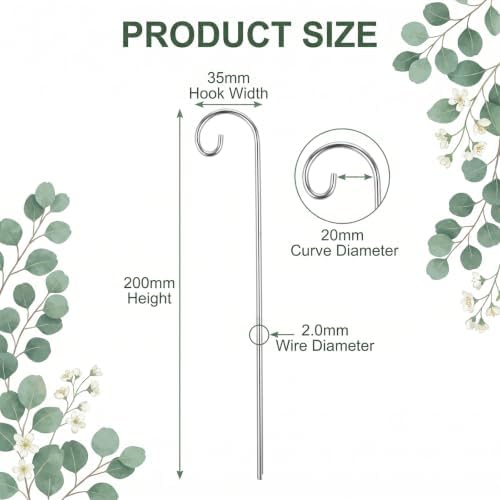 30 Pack Stainless Steel Plant Label Hangers,Reusable Plant Tag Holders
