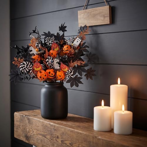6 PCS Halloween Stems Faux Flower Picks Halloween Decor Festive Branches