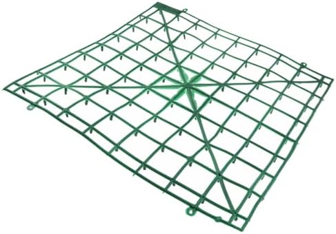 8 PCS Green Plastic Flower Arranging Grid, 9.84×9.84 Inch