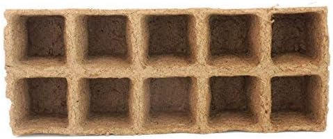 Daniel's Plants 2" Naked Pots Seedling Trays | Natural Plantable Seed Starter Trays | OMRI-Listed Biodegradable | Earth