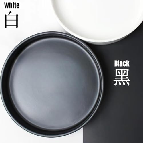 8.5inch Japanese Ceramic Ikebana Vase Kit with 2.4inch Metal Floral Frog Round Stems Holder, Japanese Flower Arranging Supplies Kenzan Flower Container (White)