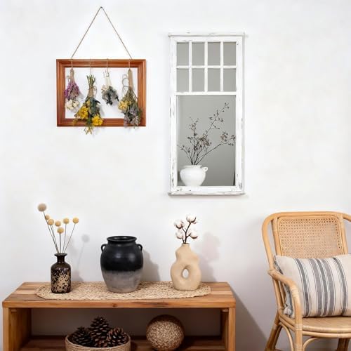 Tnstbiee Boho Farmhouse Herb & Flower Drying Rack-Dried Flower Wall Decor