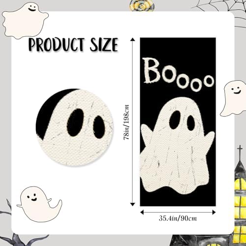 Halloween Ghost Door Cover 35.4x70.8 Inch