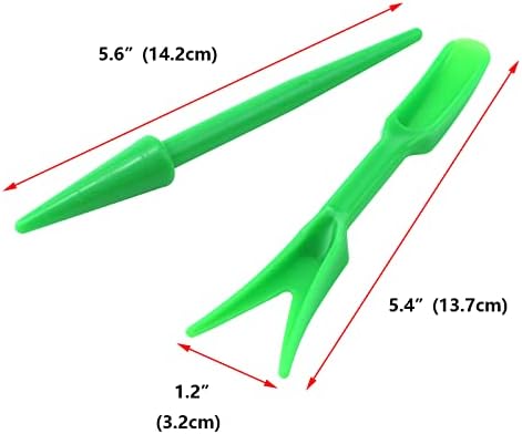 Antrader Mini Garden Hand Succulent Transplanting Tools,Set of 6,Green
