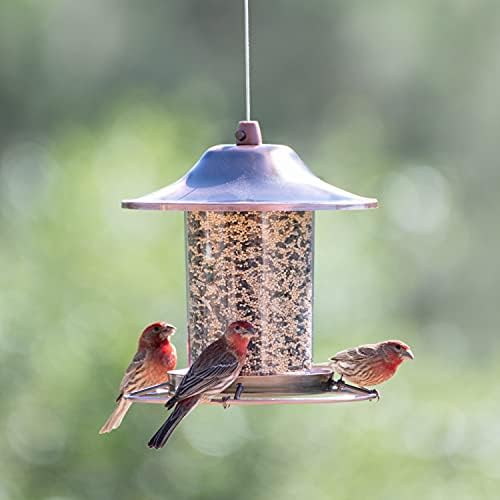Perky-Pet 517282 Copper Panorama Bird Feeder 312C, 1 Tier