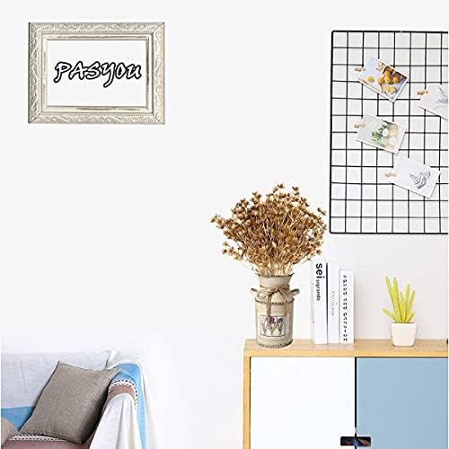 PASYOU Gold Fake Plants, Artificial Flowers Decoration for Christmas Golden Leaves Grass Plastic Faux DIY Crafts Indoor Outdoor Home Garden Party Room Bedroom Wedding Table Centerpiece Decor, 4 Pack