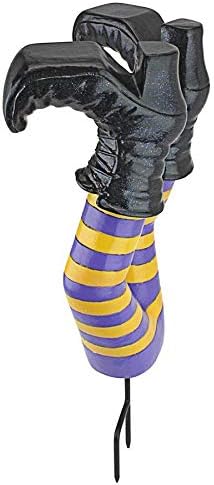 Design Toscano Crash Landing Wicked Witch Legs Garden Stake Statue