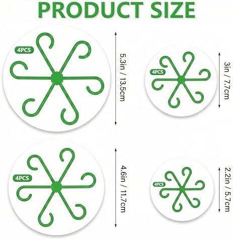 Opasyo 16PCS Plant Stem Support Clips for Indoor Climbing Houseplants