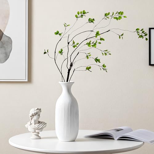 4 Pcs Artificial Ficus Branches for Vase Faux Eucalyptus Stems Branches