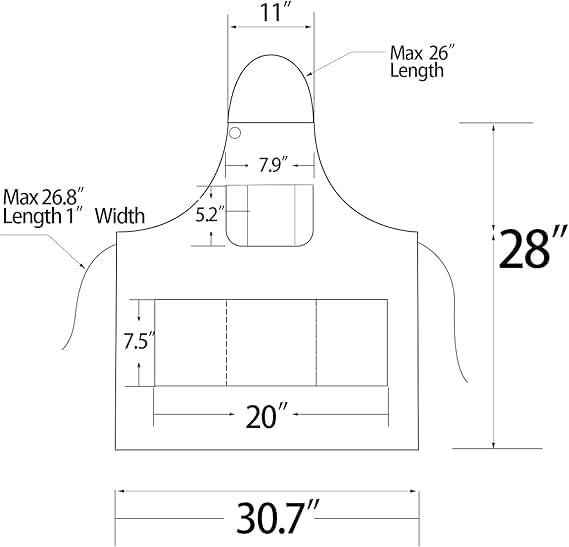Denim Apron with Big Pockets Adjustable Cooking Apron Jean for Hair Stylist Gardening Craftsmen Barista Hairdresser