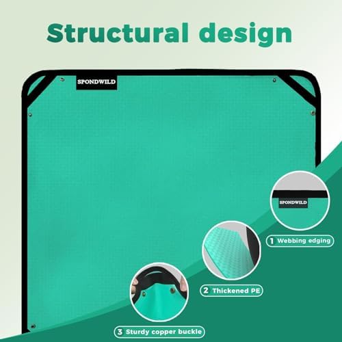 27"x27" Plant Transplanting Mat - Thickened Waterproof Potting Mat, Succulent Gardening Mat, Portable Repotting Mat for Mess Control (Pe-Green)