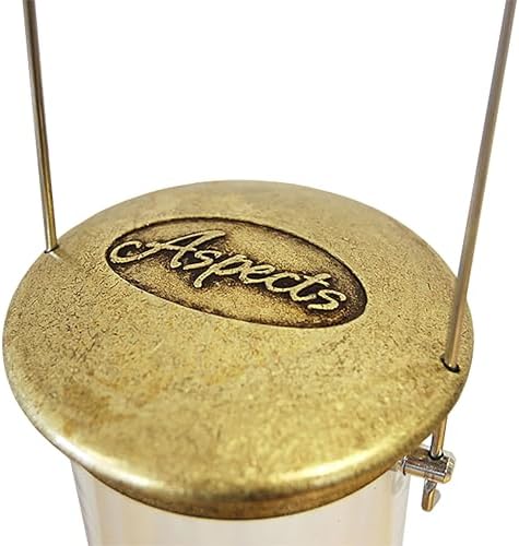 Aspects Small Seed Tube Feeder in Blue Size: Large, Finish: Antique Brass