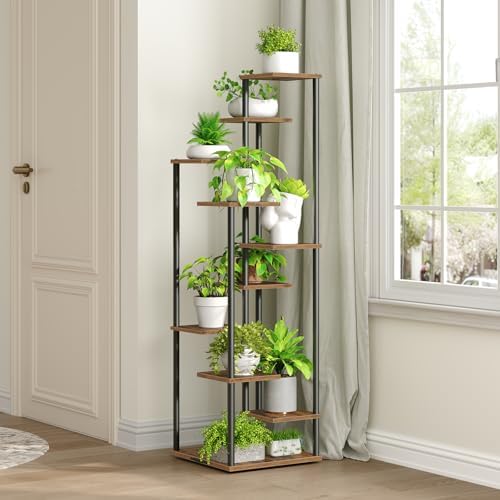 Yzosvki 10 Tier Plant Stand Indoor Tiered Corner Plant Shelf