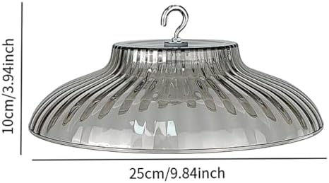 Bird Feeder Protective Cover, 9.84 in Rainproof Dome Baffle for Small Feeders, PETG Weatherproof Guard for Yard and Porch