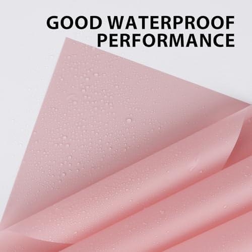 20 Sheet Flower Wrapping Paper-Waterproof Bouquet Paper (Misty Light Pink)