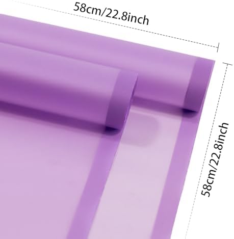 DEWJDFSC 20 Sheets Flower Bouquet Wrapping Paper Floral Korean Purple