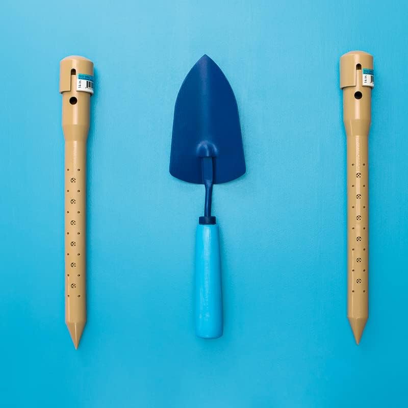 14 in. DEEP DRIP Plant Watering Stake (3 Pack) (Tan) | UV-Protected ABS Plastic Deep Root Irrigation Spike for Yard