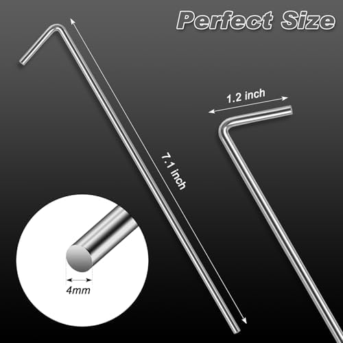 FEED GARDEN 7 Inch Tent Stakes 18 Pack Yard Inflatable Stakes for Outdoor Decorations Metal Pegs Heavy Duty Garden Hooks Camping Tent Spikes for Canopies, Tarp and Outdoor Christmas Decorations